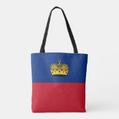 Flagge Liechtensteins Tasche (Rückseite)