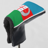 Flagge Liguriens (Italien) Golf Headcover (3/4 Vorderseite)