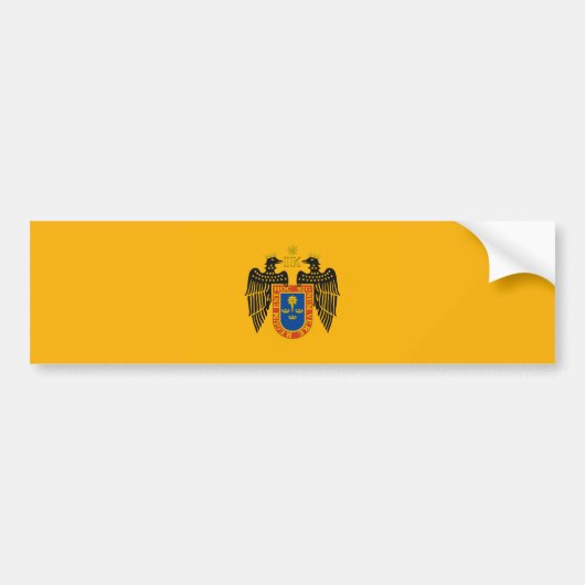 Flagge Limas (Peru) Autoaufkleber (Vorne)