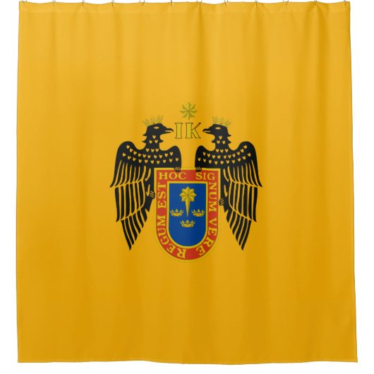 Flagge Limas (Peru) Duschvorhang (Vorderseite)