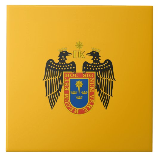 Flagge Limas (Peru) Fliese (Vorderseite)