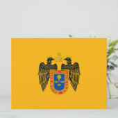 Flagge Limas (Peru) Karte (Stehend Vorderseite)