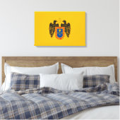 Flagge Limas (Peru) Leinwanddruck (Insitu (Schlafzimmer))