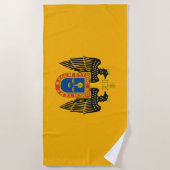 Flagge Limas (Peru) Strandtuch (Vorderseite)