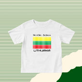 Flagge Litauens Baby T-shirt