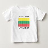 Flagge Litauens Baby T-shirt (Vorderseite)