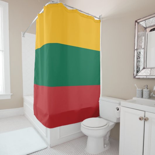 Flagge Litauens Duschvorhang (Beispiel)