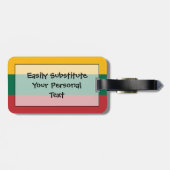 Flagge Litauens Easy ID Persönliche Gepäckanhänger (Rückseite horizontal)