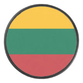 Flagge Litauens Eishockey Puck (Vorderseite)