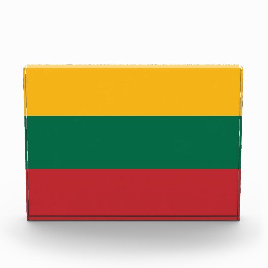 Flagge Litauens Fotoblock (Vorderseite)