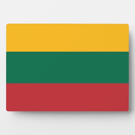 Flagge Litauens Fotoplatte (Vorderseite)