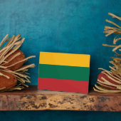 Flagge Litauens Fotoplatte (Seite)