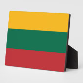 Flagge Litauens Fotoplatte (Seite)
