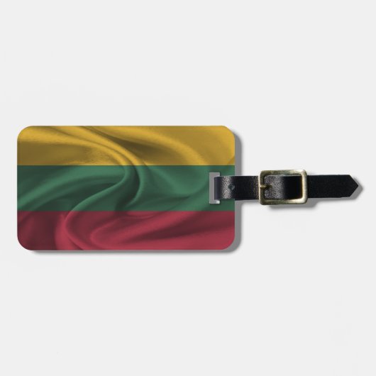Flagge Litauens Gepäckanhänger (Vorderseite horizontal)
