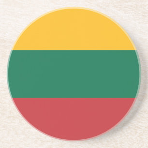 Flagge Litauens Getränkeuntersetzer
