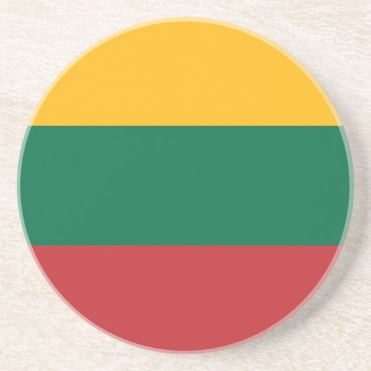 Flagge Litauens Getränkeuntersetzer (Vorne)