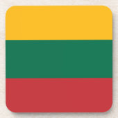Flagge Litauens Getränkeuntersetzer (Vorderseite)
