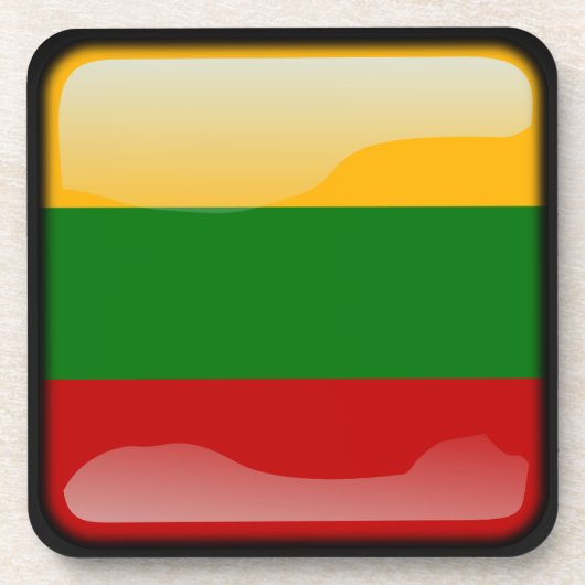 Flagge Litauens Getränkeuntersetzer (Vorderseite)