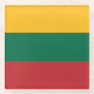 Flagge Litauens Glasuntersetzer