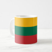 Flagge Litauens Kaffeetasse (Vorderseite Links)