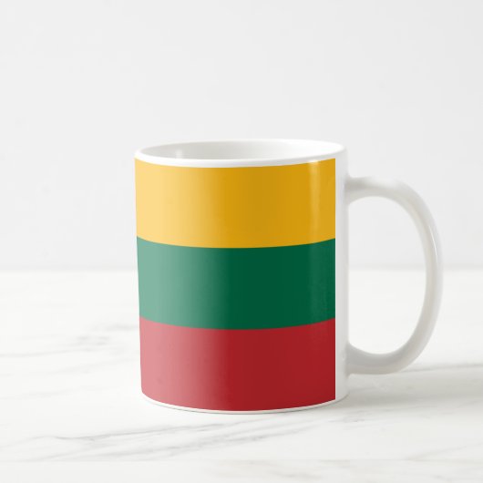 Flagge Litauens Kaffeetasse (Rechts)