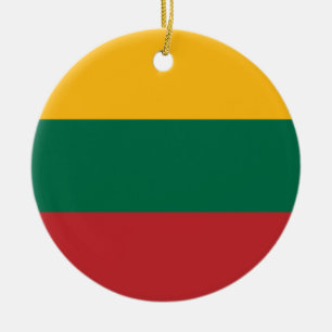 Flagge Litauens Keramik Ornament