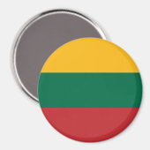 Flagge Litauens Magnet (Vorderseite/Rückseite)