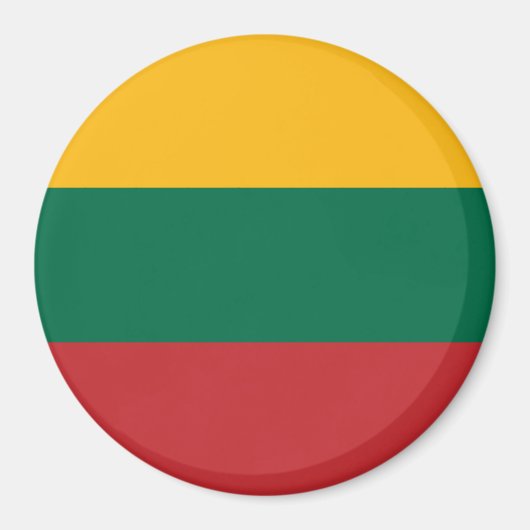 Flagge Litauens Magnet (Vorne)