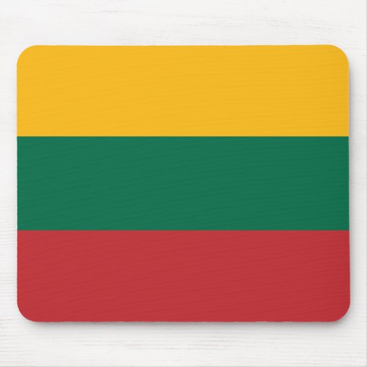 Flagge Litauens Mousepad (Vorne)