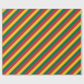 Flagge Litauens Muster für farbige Streifen Geschenkpapier (Flach)