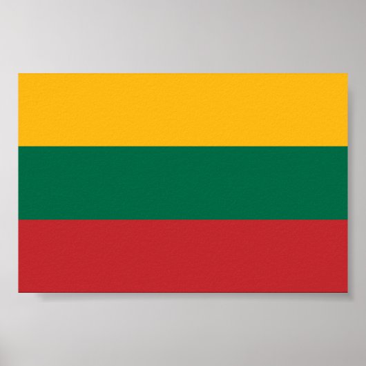 Flagge Litauens Poster (Vorne)