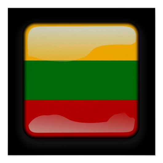Flagge Litauens Poster (Vorderseite)