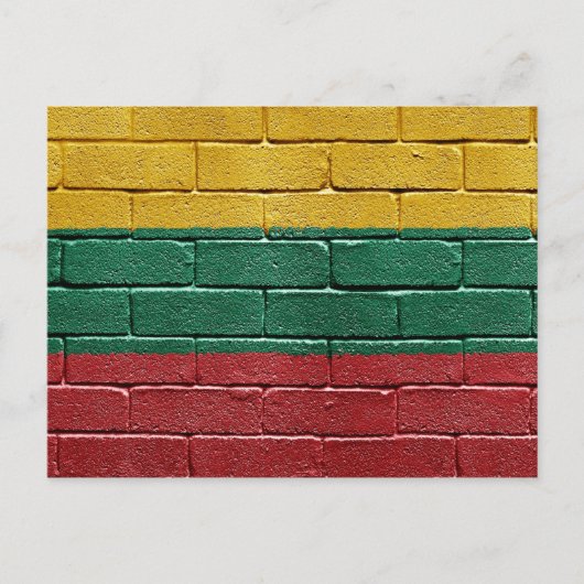 Flagge Litauens Postkarte (Vorderseite)