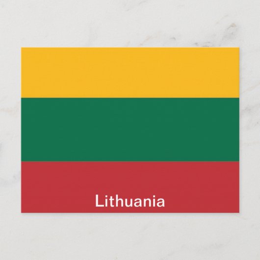 Flagge Litauens Postkarte (Vorderseite)