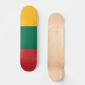 Flagge Litauens Skateboard (Vorderseite)