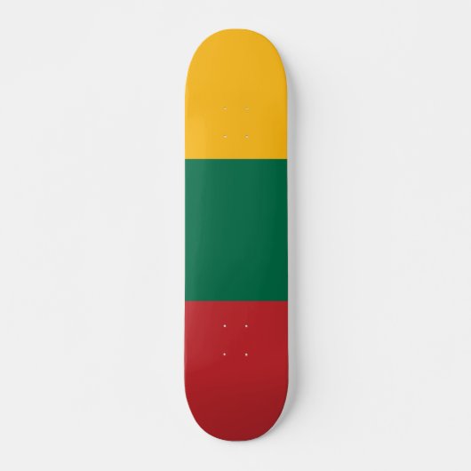 Flagge Litauens Skateboard (Vorne)