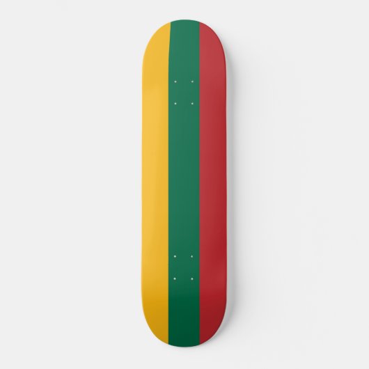 Flagge Litauens Skateboard (Vorderseite)