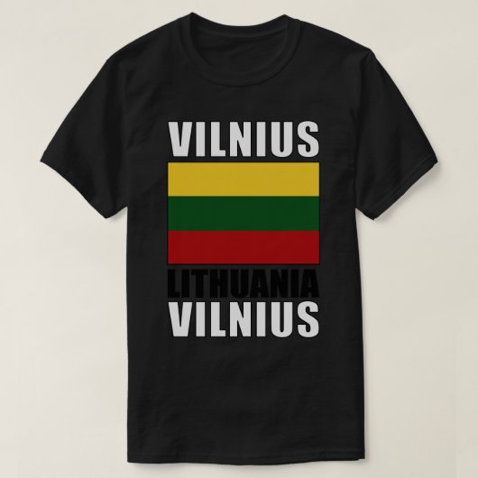 Flagge Litauens T-Shirt (Design vorne)