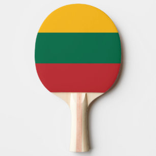 Flagge Litauens Tischtennis Schläger
