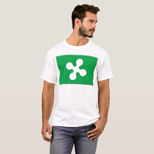 Flagge Lombardei (Italien) T-Shirt (Vorne ganz)