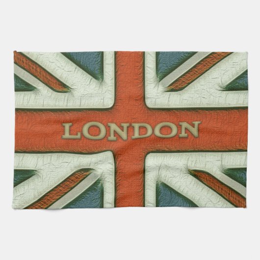 Flagge Londons Großbritannien Küchentuch (Horizontal)