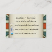 Flagge Londons Großbritannien Visitenkarte (Rückseite)