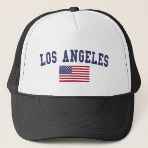 Flagge Los Angeless US Truckerkappe