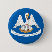 Flagge Louisiana Button (Vorderseite)