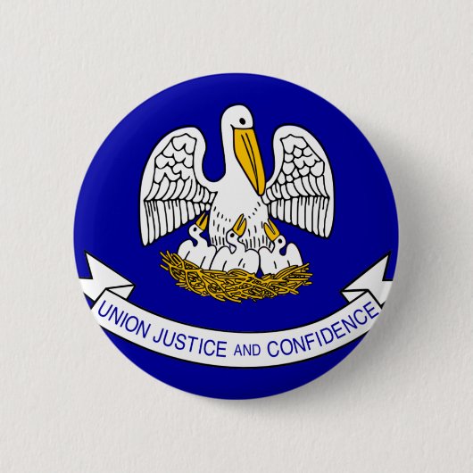 Flagge Louisiana Button (Vorderseite)