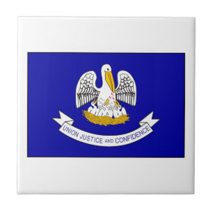 Flagge Louisiana Fliese