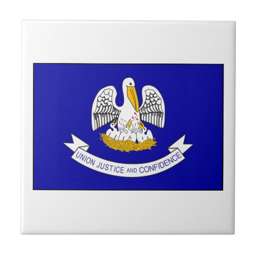 Flagge Louisiana Fliese (Vorderseite)