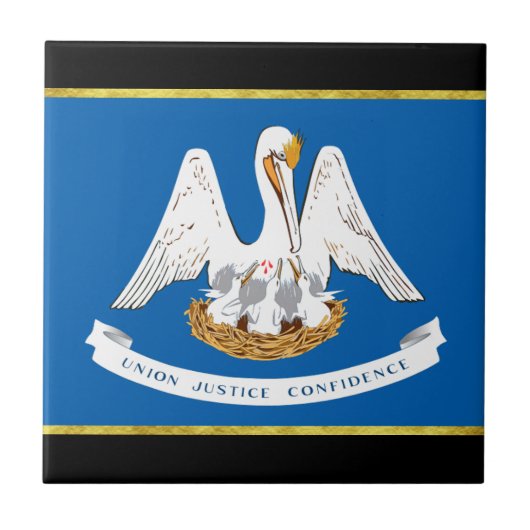 Flagge Louisiana Fliese (Vorderseite)