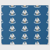 Flagge Louisiana Geschenkpapier (Flach)