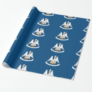 Flagge Louisiana Geschenkpapier